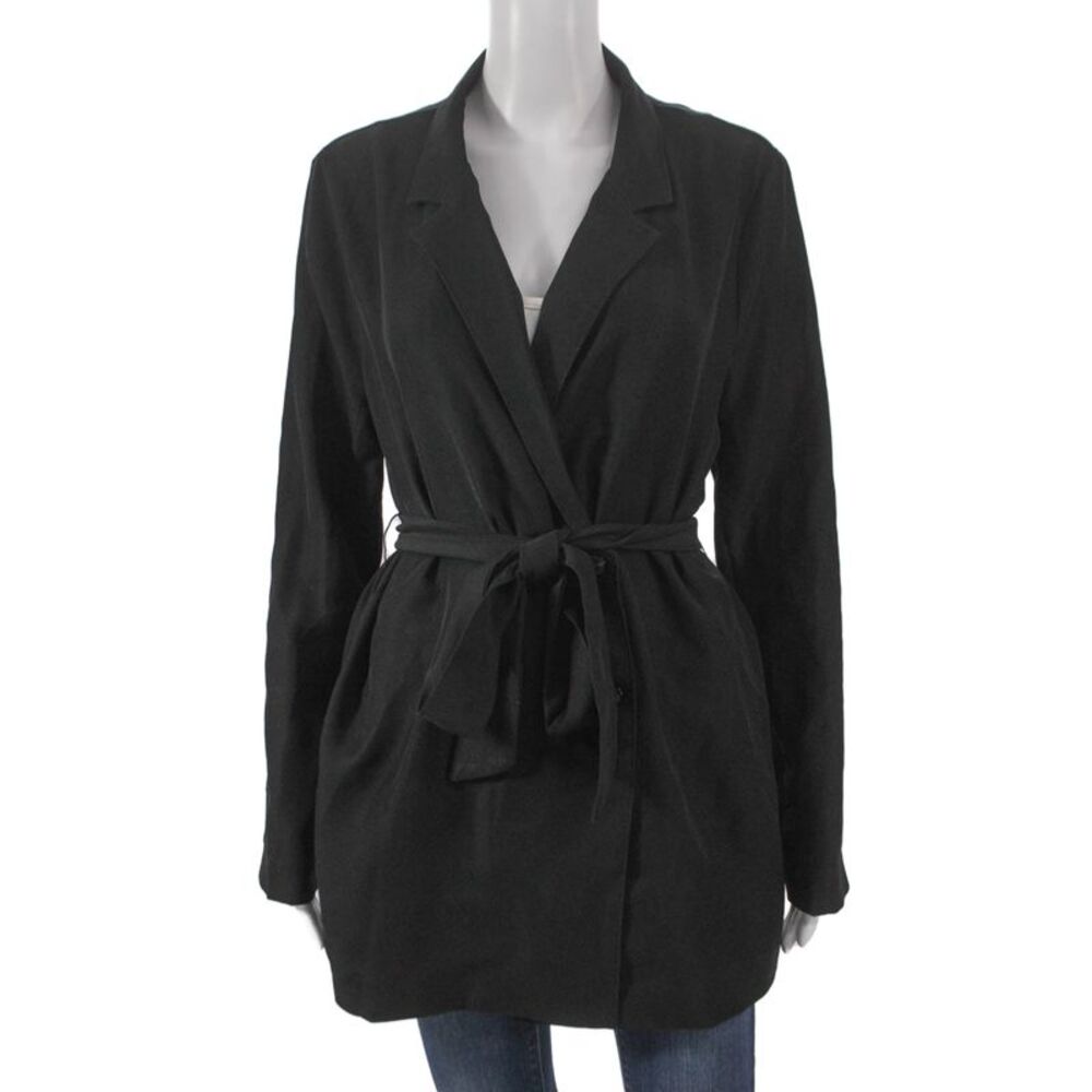 Modern Citizen Women Basic Jacket Black Tie Closure Polyester Size M